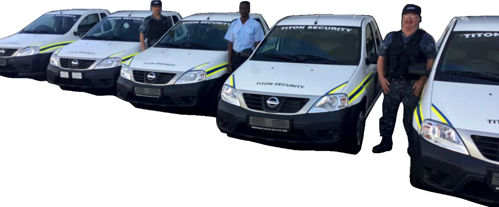 Titon’s team and branded security vehicle fleet, from its existing website
